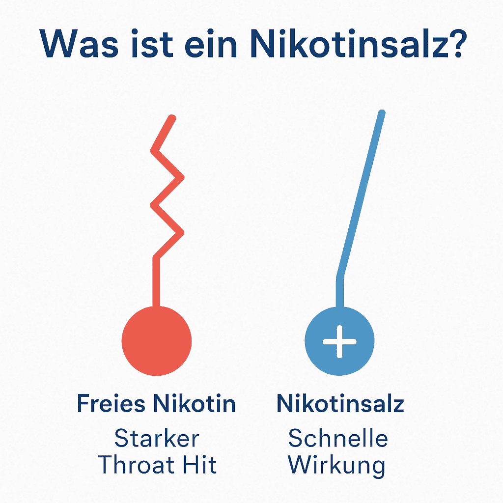 Infografik: Was ist Nikotinsalz? Unterschiede zu normalem Nikotin