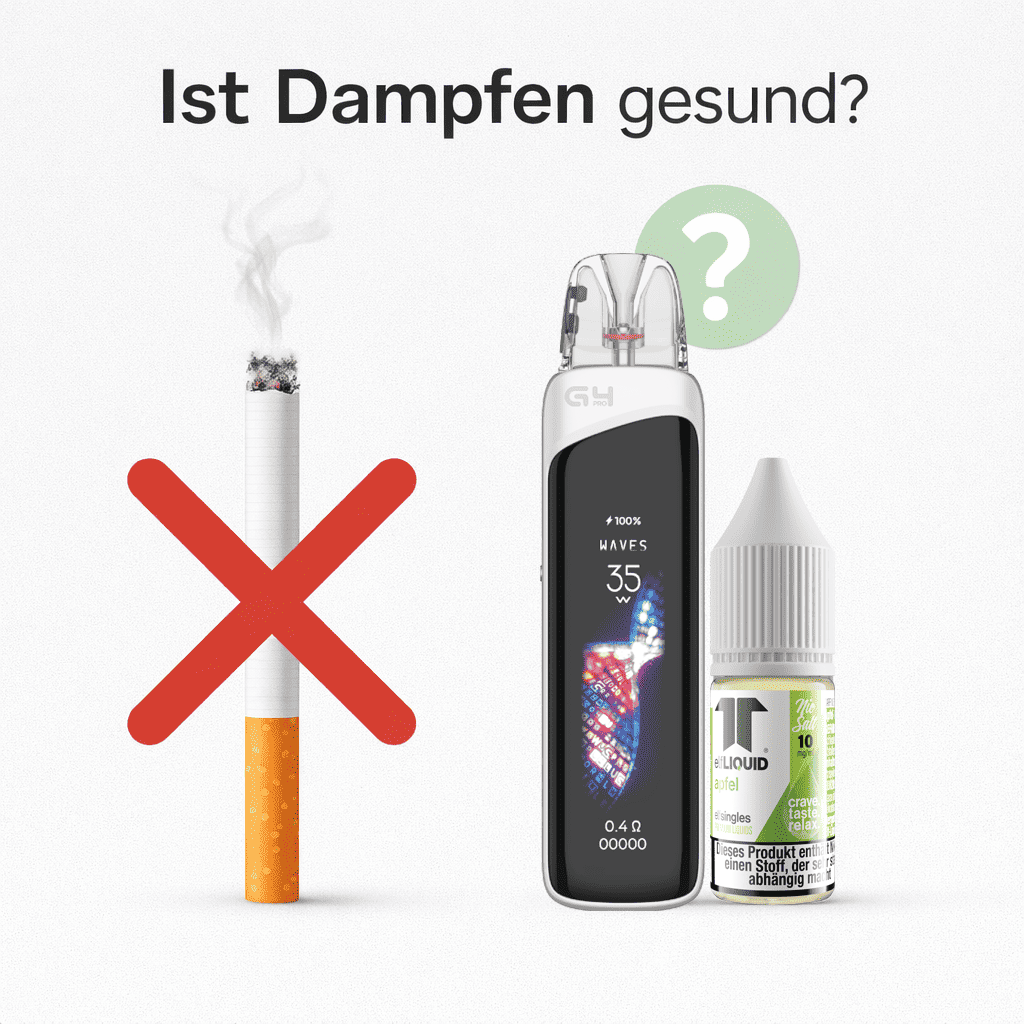 Ist Dampfen gesund? Fakten, Risiken & Vergleich zur Zigarette