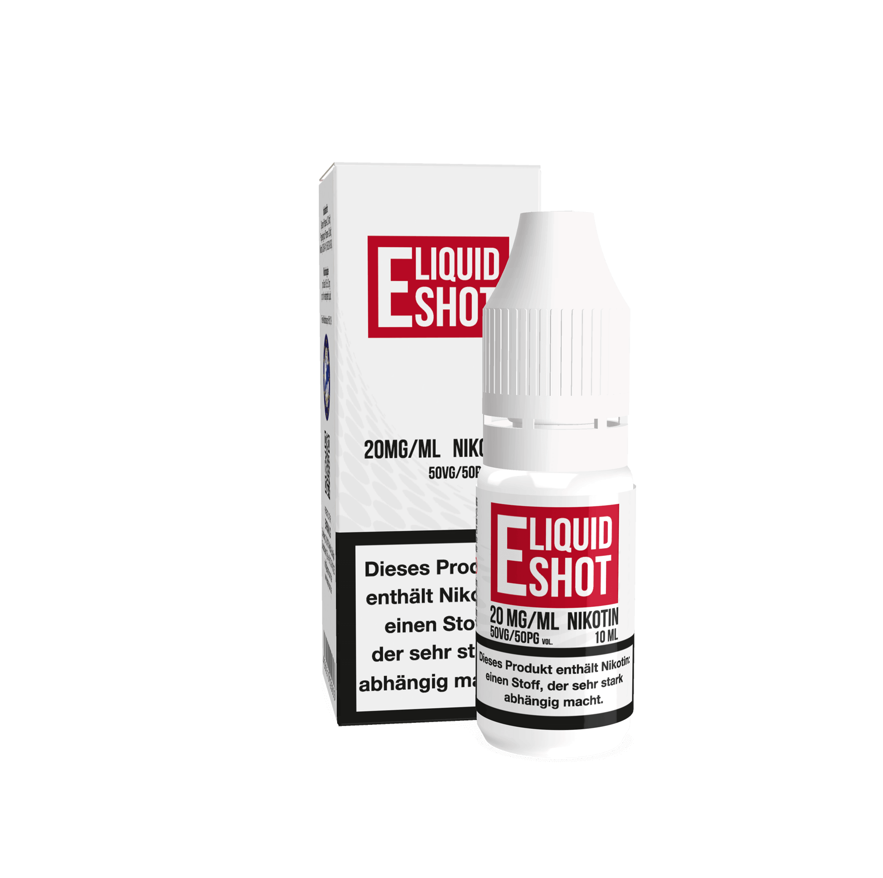Nikotinshot 20mg/ml Flasche und Verpackung VG 70 PG 30