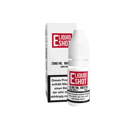 Nikotinshot 20mg/ml Flasche und Verpackung VG 70 PG 30