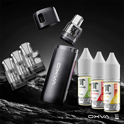 Starter Bundle – OXVA Oneo + 3x Elf-Liquid Nikotinsalz 10mg (Apfel, Erdbeere, Mango)