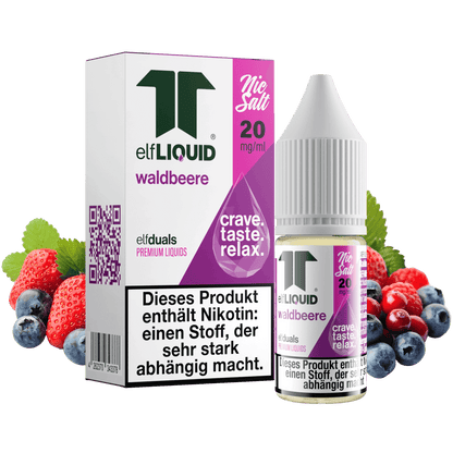 Elf-Liquid Nikotinsalz 20mg Waldbeere 10ml Flasche mit gemischten Beeren